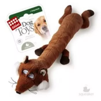 GiGwi Dog Toys / Игрушка Гигви для собак Лиса с большой и малой пищалкой