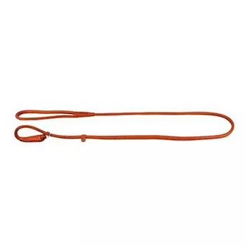 CoLLaR Soft / Поводок Колар для собак Кожаный Двойной Прошитый круглый без украшений Коричневый