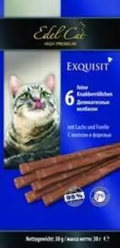 Edel Cat Жевательные Колбаски для кошек Лосось и Форель