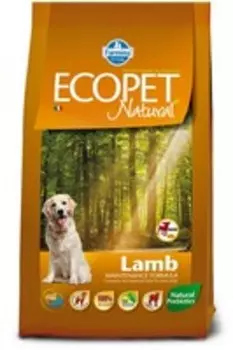 Farmina Ecopet Natural Lamb Mini / Сухой корм Фармина для собак Мелких пород с Чувствительным пищеварением и Аллергией Ягненок