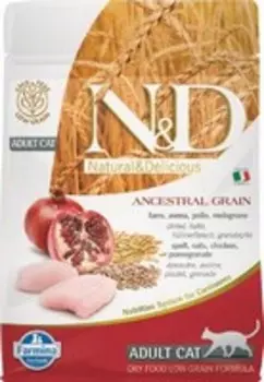 Farmina N&D Ancestral Grain Adult Chicken Spelt Oats Pomegranate / Сухой Низкозерновой корм Фармина для взрослых кошек Курица с Гранатом