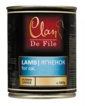 Clan De File / Консервы Клан для кошек Ягненок (цена за упаковку)