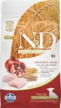 Farmina N&D Ancestral Grain Puppy Mini Chicken Spelt Oats Pomegranate / Сухой Низкозерновой корм Фармина для Щенков Мелких и Карликовых пород Курица с Гранатом