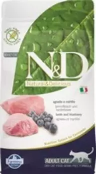 Farmina N&D Prime Line Adult Lamb & Blueberry / Сухой Беззерновой корм Фармина для взрослых кошек Ягненок с Черникой