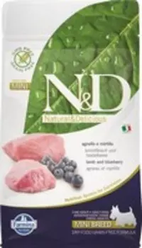 Farmina N&D Prime Line Adult Mini Lamb & Blueberry Grain free / Сухой Беззерновой корм Фармина для взрослых собак Мелких пород Ягненок с Черникой