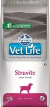 Farmina Vet Life Struvite / Лечебный корм Фармина для собак Лечение и Профилактика МКБ Струвитные уролиты
