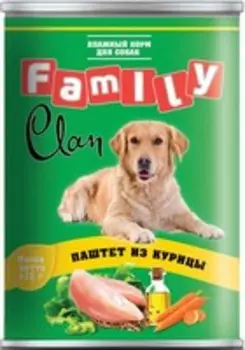 Clan Family / Консервы Клан для собак паштет из Курицы (цена за упаковку)