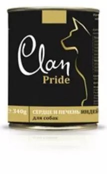 Clan Pride / Консервы Клан для собак Рубец и Печень Говяжья (цена за упаковку)