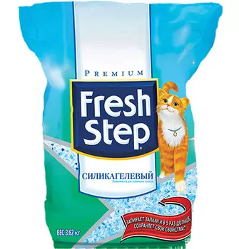 Fresh Step / Наполнитель для кошачьего туалета Фреш Степ Силикагелевый