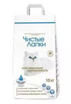 Чистые лапки (Clean Paws) Наполнитель для кошачьего туалета Комкующийся