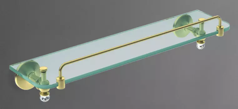 Полка стеклянная 50 см Art&Max Antic Crystal AM-E-2682SJ-Do