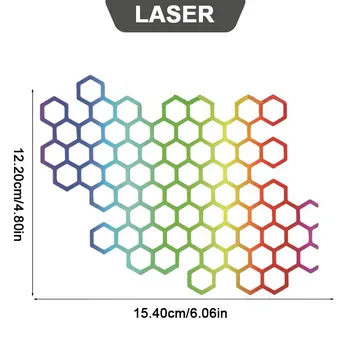 SEAMETAL Honeycomb мотоциклетные наклейки на шлем наклейки на шлем водонепроницаемые наклейки белый