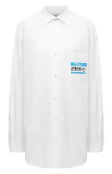 Хлопковая рубашка VETEMENTS