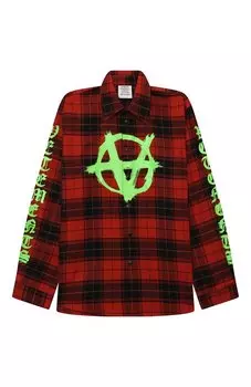 Хлопковая рубашка VETEMENTS