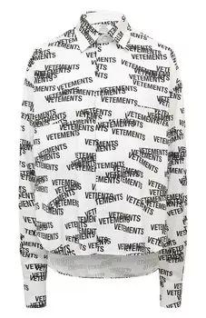 Хлопковая рубашка VETEMENTS