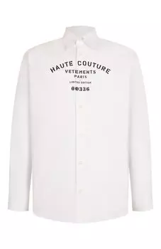 Хлопковая рубашка VETEMENTS