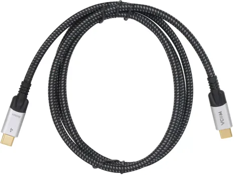 Кабель USB Type-C-USB Type-C, экранированный, быстрая зарядка, 5А, 1.5 м, черный, VCOM CU560-1.5M (CU560-1.5M)