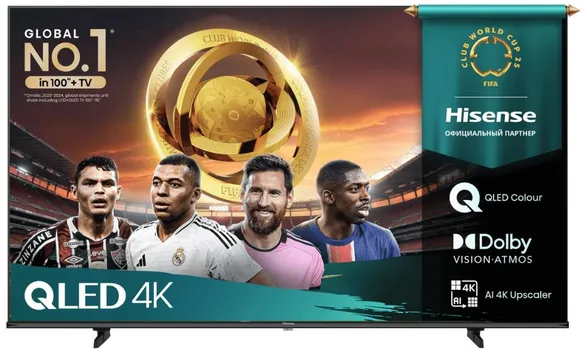 Телевизор Hisense 50E7Q QLED 50" черный 4K Ultra HD 60Hz DVB-T DVB-T2 DVB-C DVB-S DVB-S2 USB WiFi Smart TV (RUS)