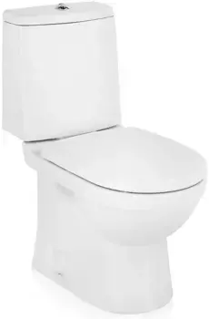 NEXT COMFORT Унитаз-компакт, 2 клав., нижний подвод, сиденье дюропласт с системой soft-close,Clip up