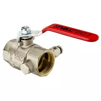 VT Кран шаровый с дренажем и воздухоотводчиком ВР 1/2" уп. 12 шт