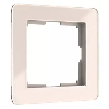 Рамка Werkel Acrylic айвори W0012743/ Рамка на 1 пост Acrylic (айвори)