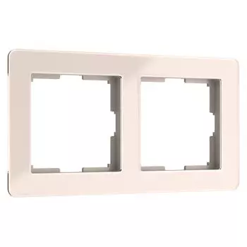 Рамка Werkel Acrylic айвори W0022743/ Рамка на 2 поста Acrylic (айвори