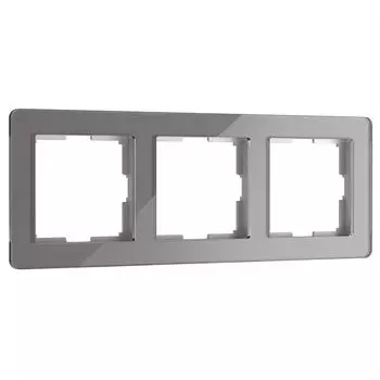 Рамка Werkel Acrylic графит W0032704/ Рамка на 3 поста Acrylic (графит