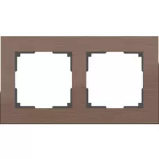 Рамка Werkel Aluminium WL11-Frame-02 / Рамка на 2 поста (коричневый алюминий)
