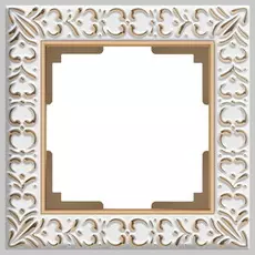 Рамка Werkel Antik WL07-Frame-01/Рамка на 1 пост (белое золото)