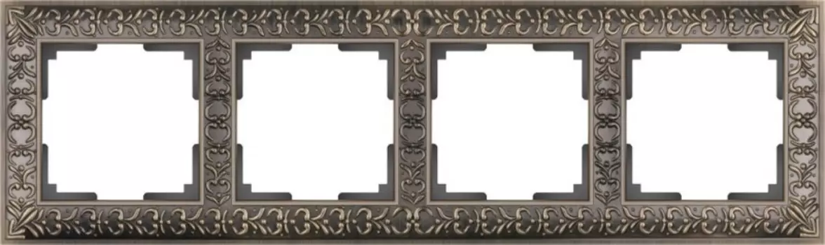 Рамка Werkel Antik WL07-Frame-04/Рамка на 4 поста (бронза)