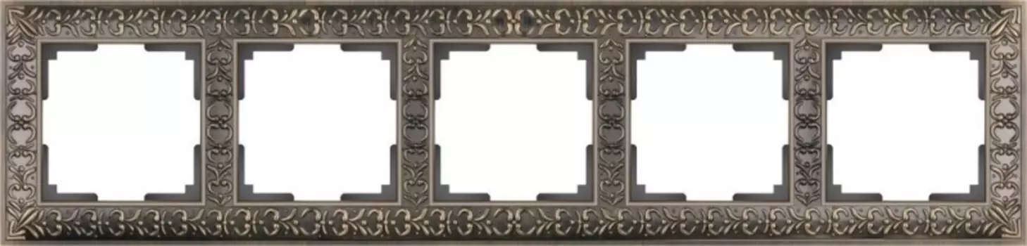 Рамка Werkel Antik WL07-Frame-05/Рамка на 5 постов (бронза)
