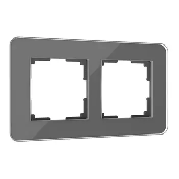 Рамка Werkel Elite графит W0022440/ Рамка на 2 поста Elite (графит, ст