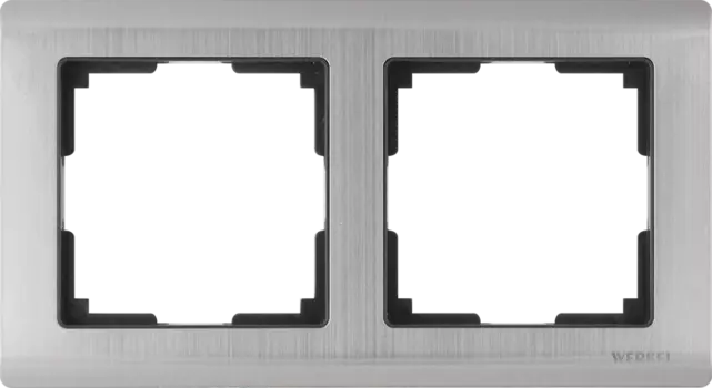 Рамка Werkel Metallic WL02-Frame-02 / Рамка на 2 поста (глянцевый нике