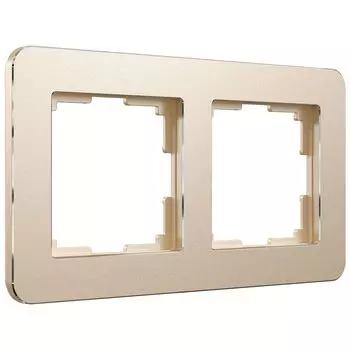 Рамка Werkel Platinum шампань W0022611/ Рамка на 2 поста Platinum (шам