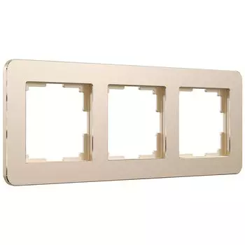 Рамка Werkel Platinum шампань W0032611/ Рамка на 3 поста Platinum (шам