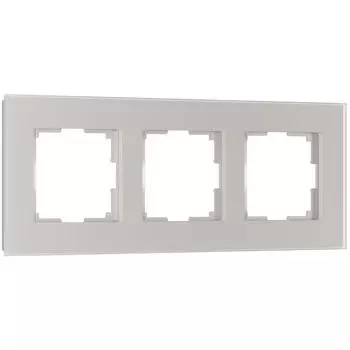 Рамка Werkel Senso дымчатый soft-touch W0033117/ Рамка на 3 поста Sens