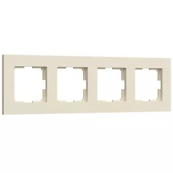 Рамка Werkel Slab айвори софт W0042962/ Рамка на 4 поста Slab (айвори