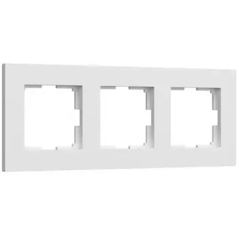 Рамка Werkel Slab белый софт W0032961/ Рамка на 3 поста Slab (белый со