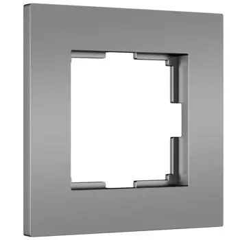 Рамка Werkel Slab серебро софт W0012965/ Рамка на 1 пост Slab (серебро