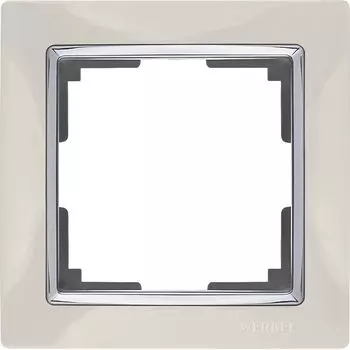 Рамка Werkel Snabb WL03-Frame-01-ivory/ Рамка на 1 пост (слоновая кость)
