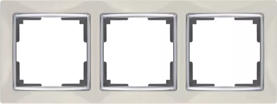Рамка Werkel Snabb WL03-Frame-03-ivory /Рамка на 3 поста (слоновая кость)