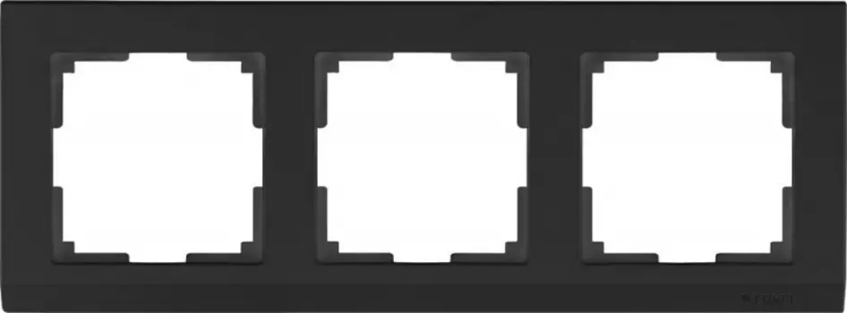 Рамка Werkel Stark WL04-Frame-03-black / Рамка на 3 поста (черный)