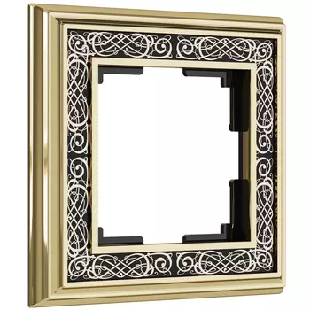 Рамка Werkel W0011430/ Рамка на 1 пост Palacio Gracia (золото/черный)