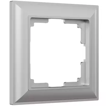 Рамка Werkel W0012206/ Рамка на 1 пост Fiore (серебряный)