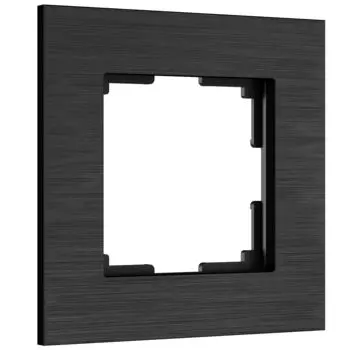 Рамка Werkel W0013508/ Рамка на 1 пост AluMax (черный алюминий)
