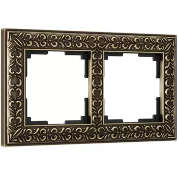Рамка Werkel W0021512/ Рамка на 2 поста Antik (бронза)