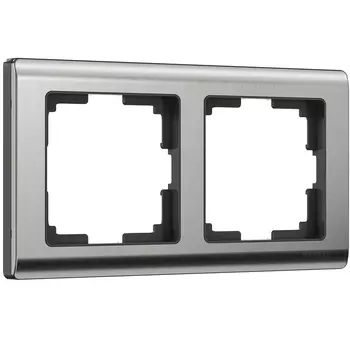 Рамка Werkel W0021602/ Рамка на 2 поста Metallic (глянцевый никель)