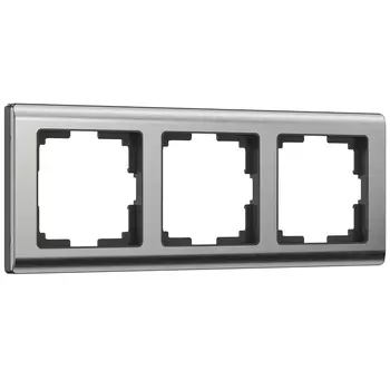 Рамка Werkel W0031602/ Рамка на 3 поста Metallic (глянцевый никель)