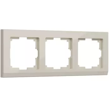Рамка Werkel W0031803/ Рамка на 3 поста Stark (слоновая кость)