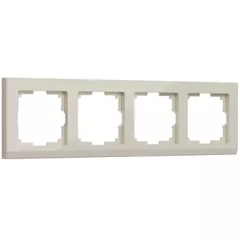 Рамка Werkel W0041803/ Рамка на 4 поста Stark (слоновая кость)